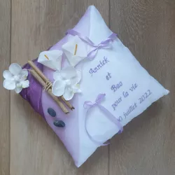 coussin alliance parme mariage zen