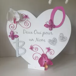 Grande boite à enveloppes rose fushia personnalisée