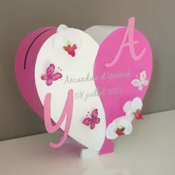 grande boite à enveloppe fushia personnalisée