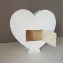 Dos grande boite à enveloppe coeur