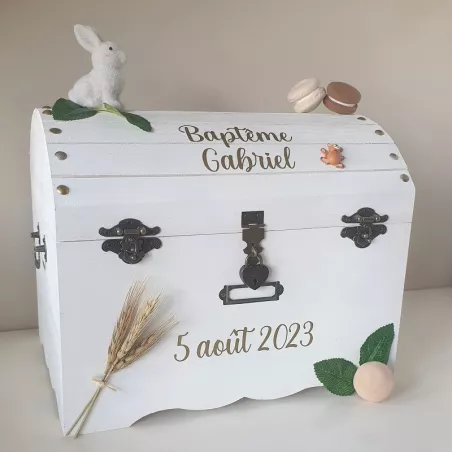 Urne coffre anniversaire enfant thème gourmandise