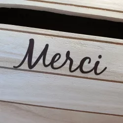 Boite à carte voyage de noce personnalisée