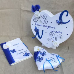 Collection mariage papillon bleu
