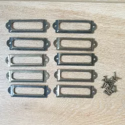 10 Porte étiquettes métal vintage