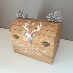 Urne coffre décor Brocéliande