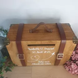valise mariage ou fête style vintage