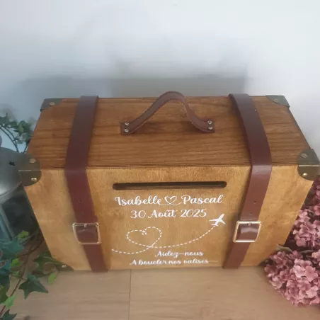 valise mariage ou fête style vintage