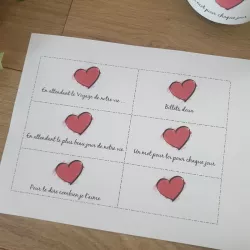 messages avec coeurs