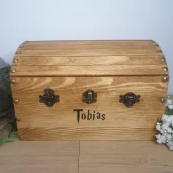 Coffre pirate bois personnalisé