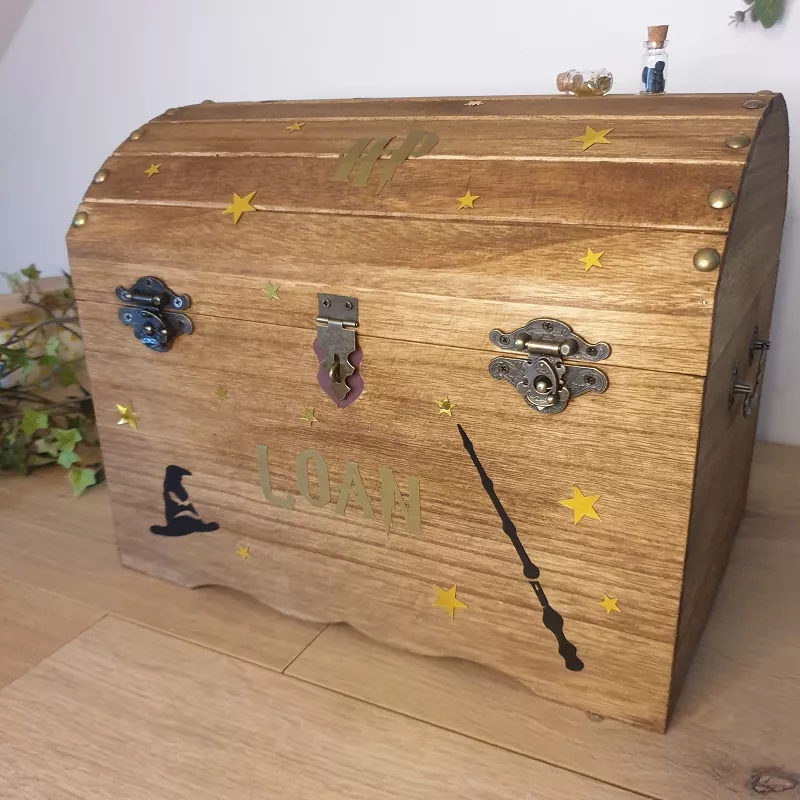 Urne coffre thème Harry Potter par Saperlipopette Créations