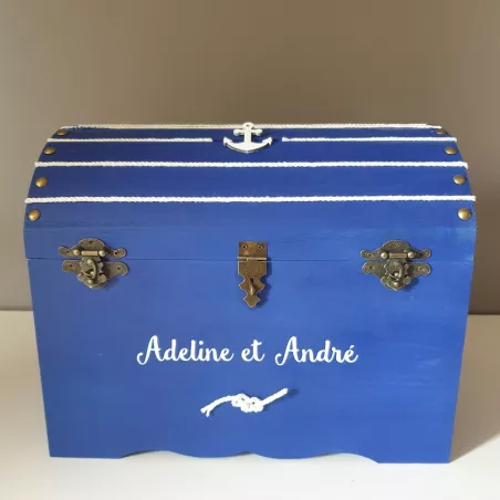 Urne bleu thème marin