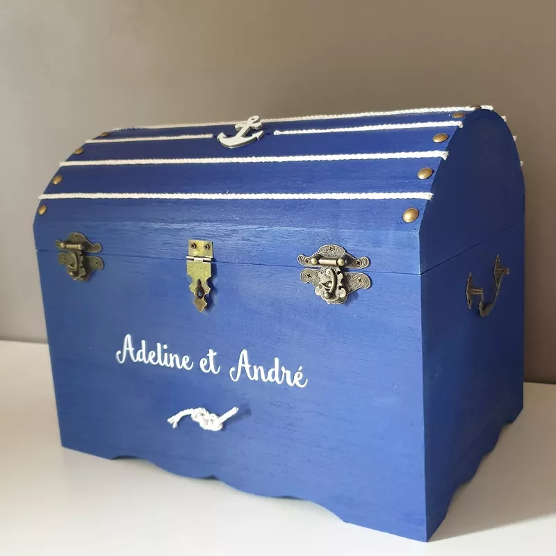urne coffre personnalisée thème mer