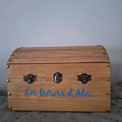 Coffre bois pour décor pirate