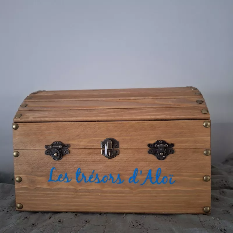 Coffre bois pour décor pirate