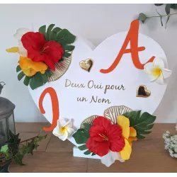 Collection mariage théme tropical par Saperlipopette Créations