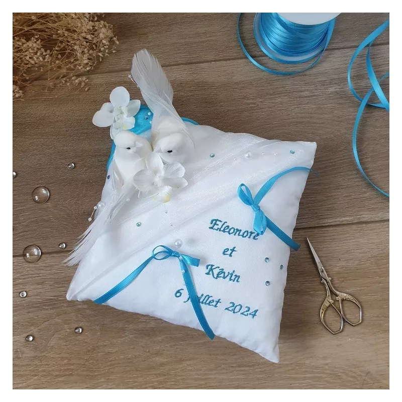 Collection mariage turquoise bel ensemble par Saperlipopette Créations