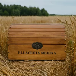 Malle de rangement bois personnalisé