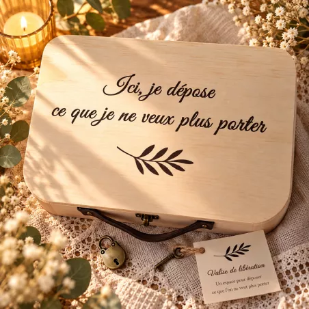 Valise de lâcher-prise en bois