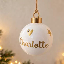 boule de noël étincelante