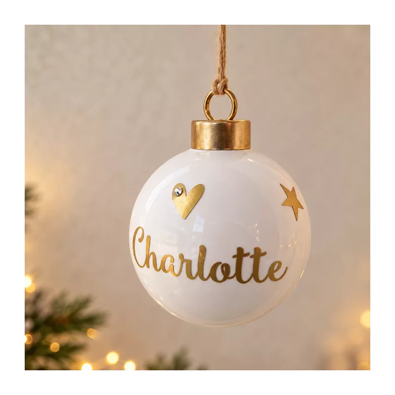boule de noël étincelante
